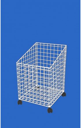 Wire laundry basket, mobile