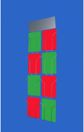 Display für Drucksachen Leader, 8xA4 mit Logo