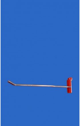 Simple hook for slotted panel, 300 mm, Zinc