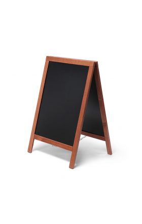 Foto - Economy Chalkboard A Frame Pavement Sign Teak, 55 x 85 cm