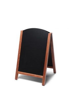 Foto - Potykacz drewniany, 55 x 85 cm, z wyciąganym panelem,  jasny brąz