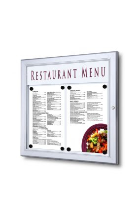 Foto - Exteriérová menu vitrína, 2xA4